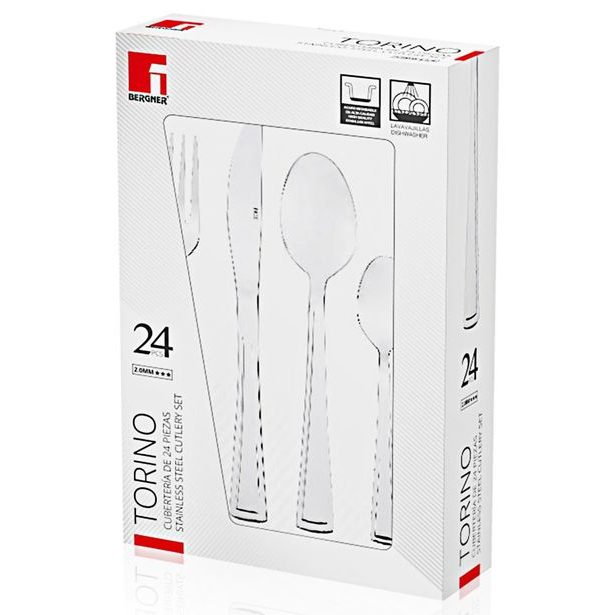 BERGNER Sada příborů 24 ks TORINO nerez BG-5160-MM