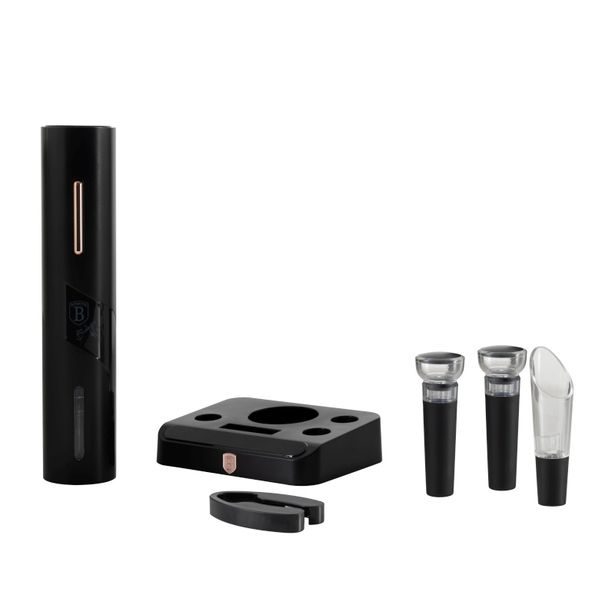 BERLINGERHAUS Dárková sada na otevírání vína 6 v 1, Black Rose collection BH-9653