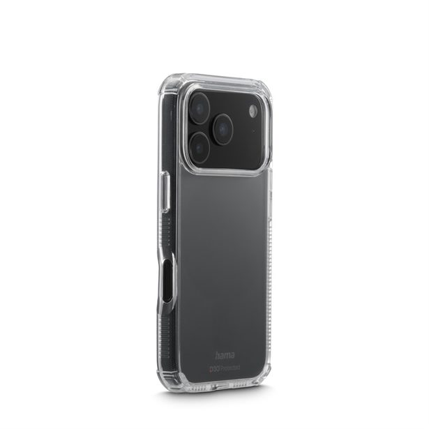 Hama Extreme Protect, kryt pro Apple iPhone 17 Pro, materiál D3O®, nežloutne, průhledný