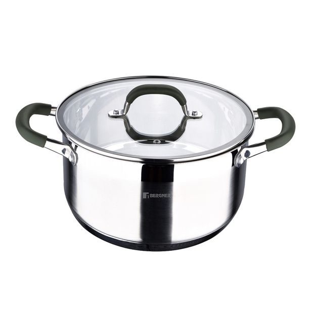 BERGNER Hrnec s poklicí nerez MIDNIGHT 28 cm 9,5 litru BG-32129-MM