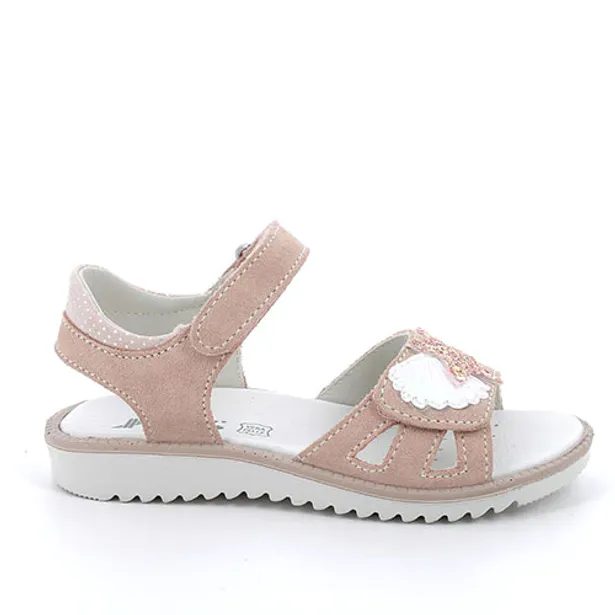 Dívčí kožené sandály IMAC - Skin/Pink