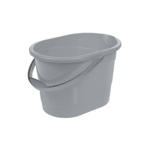 vědro 13l s výlev., sever.šedá, 37x26x25cm, plast