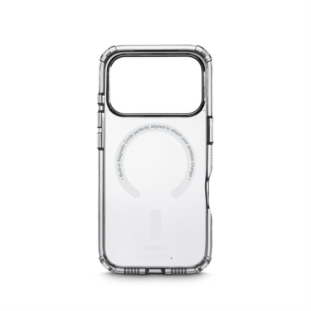 Hama Extreme Protect, kryt pro Apple iPhone 17 Pro, magnetický, D3O®, nežloutne, průhledný