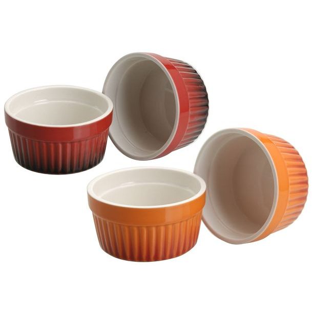 miska 185ml, 2ks, 2bar.zapék. MUFFINY d9x5cm, porcelán