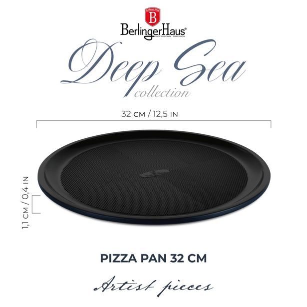 BERLINGERHAUS Pánev na pizzu s titanovým povrchem 36 cm Dep Sea Collection BH-8701