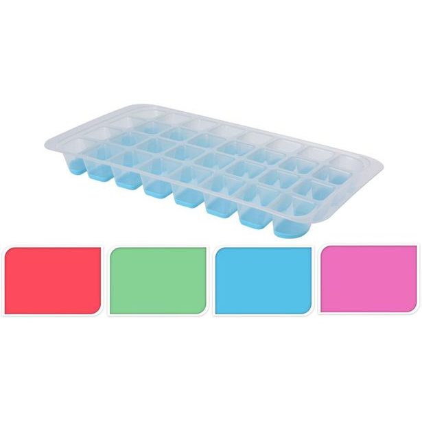 forma na led -32kostek, 4barvy, měkčené dno