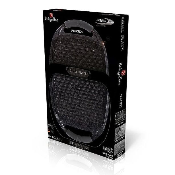 BERLINGERHAUS Grilovací deska s mramorovým povrchem Carbon PRO Line 47 cm BH-6922
