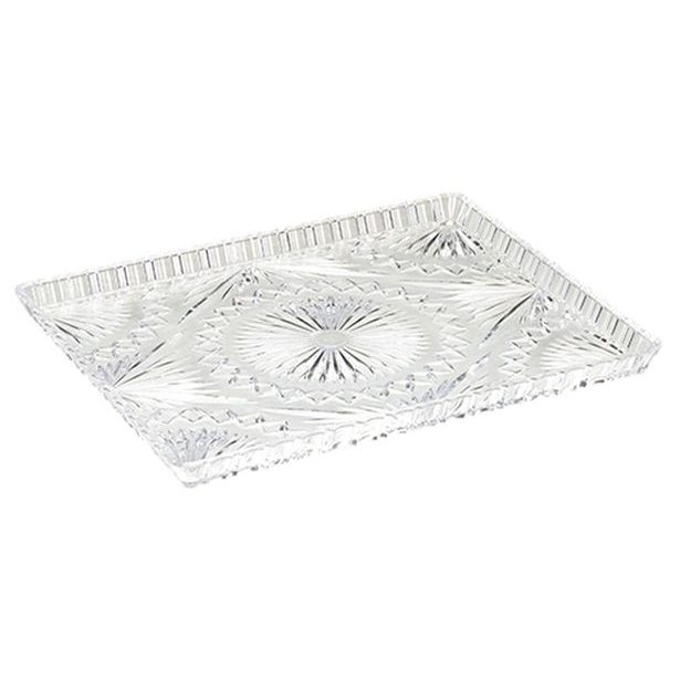 podnos 33x27x2,2cm, KRYSTAL, brus, plast