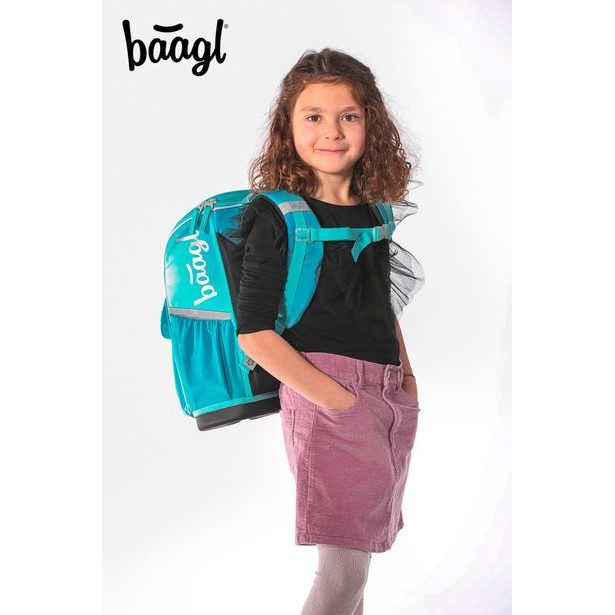 BAAGL SET 5 Zippy Delfín: aktovka, penál, sáček, zástěra, peněženka