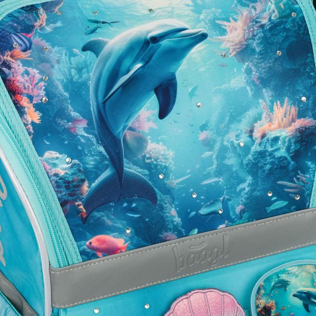 BAAGL Školní aktovka Zippy Delfín