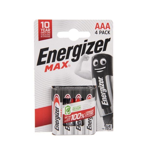 Alkalické baterie mikrotužka AAA 1,5 V 4 ks