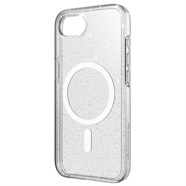 White Diamonds Mag Glitter, kryt pro Apple iPhone 16e, magnetický, průhledný s třpytkami