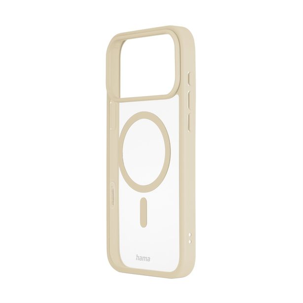 Hama Frame Protect, kryt pro Apple iPhone 17 Pro Max, magnetický, průhledný/béžový