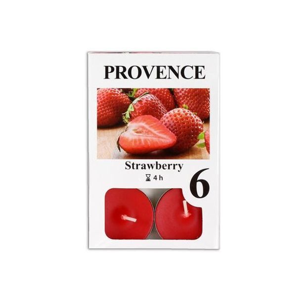 Provence SVÍČKA ČAJOVÁ JAHODA, 6KS_hamashop