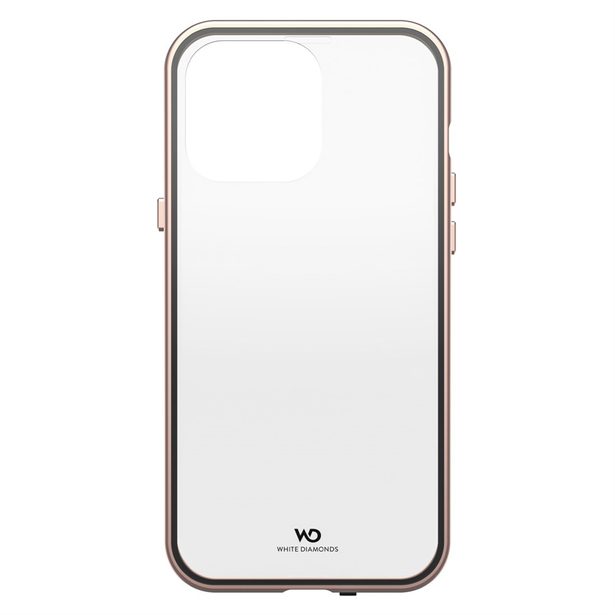 White Diamonds 360° Glass, kryt pro Apple iPhone 14 Pro Max, průhledný/růžové zlato