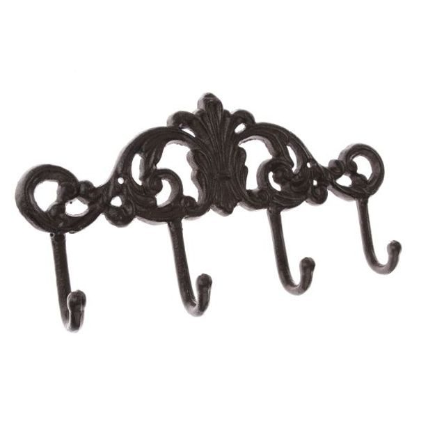 věšák 4háčky, 31x14,5x4,3cm, LITINA, kov