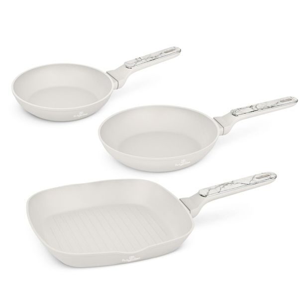 BERLINGERHAUS Sada pánví s titanovým povrchem 3 ks Sahara Marble Collection BH-8399