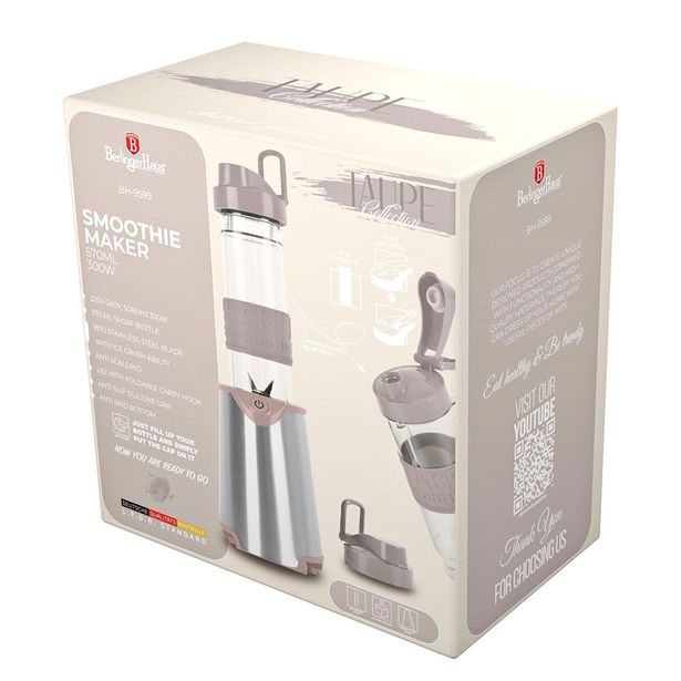 BERLINGERHAUS Mixér smoothie maker s lahví Taupe Collection BH-9599