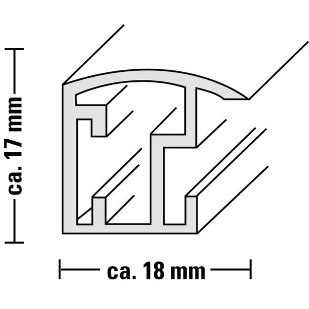 Hama rámeček plastový MALAGA, oranžová, 20x30 cm