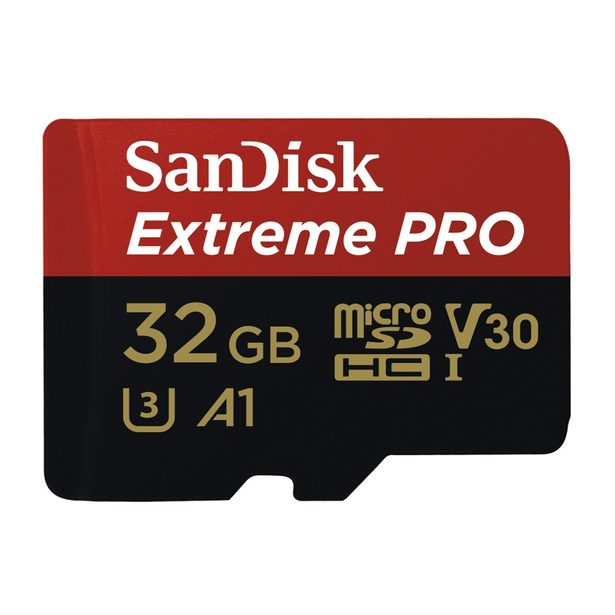 SanDisk Extreme Pro microSDHC 32 GB 100 MB/s A1 Class 10 UHS-I V30, Adaptér náhrada za 173387