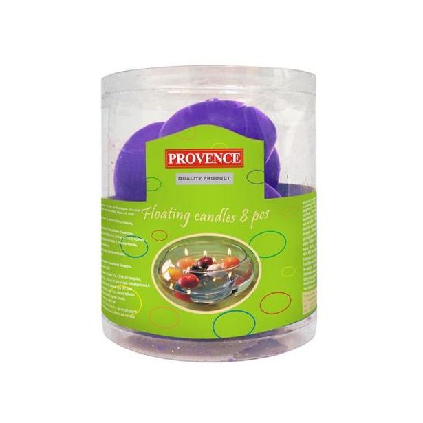 Provence SVÍČKA PLOVOUCÍ 8ks - FIALOVÁ_hamashop