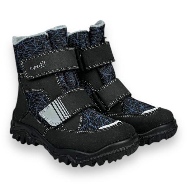 Zimní boty Superfit 1-006080-0000 HUSKY SCHWARZ/HELLGRAU