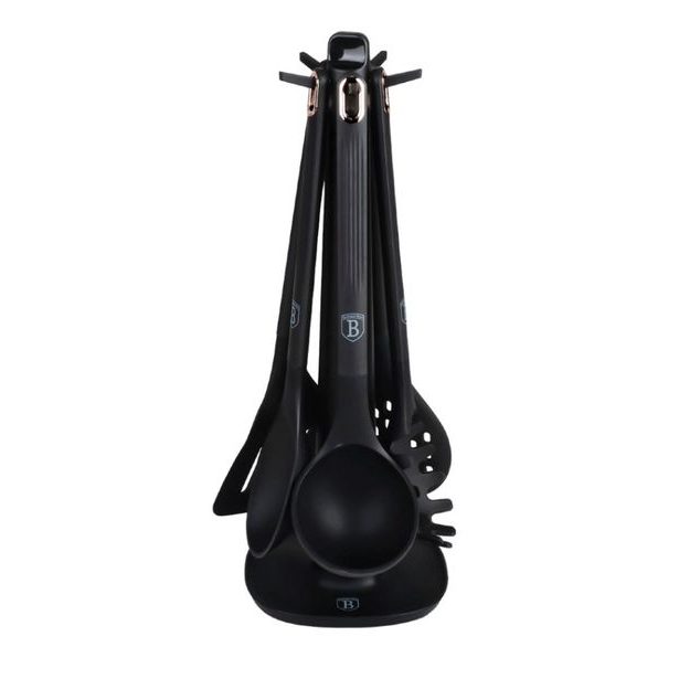 BERLINGERHAUS Kuchyňské náčiní sada 6 ks se stojanem Black Rose Collection BH-8617