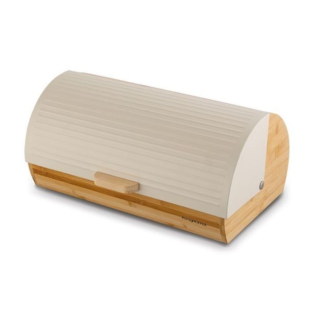 chlebovka 36x25x16,8cm, KönigHOFFER krém, dřevo/kov