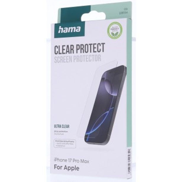 Hama Clear Protect, ochranné sklo na displej pro Apple iPhone 17 Pro Max