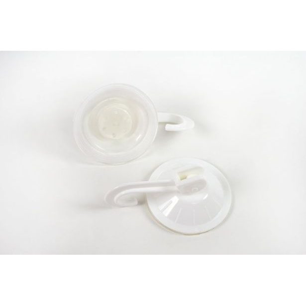 háček s přísavkou- 2ks-d4,5cm s páčkou, plast