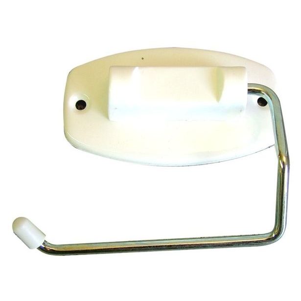 držák WC papíru bílý, kov.závěs