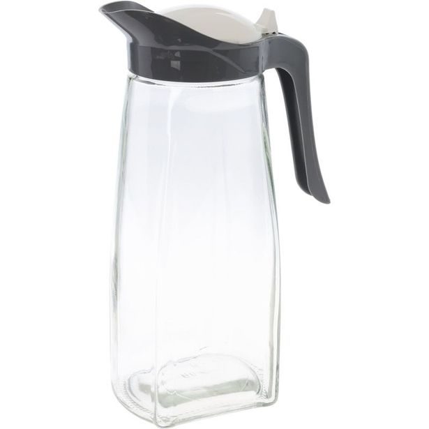 EXCELLENT HOUSEWARE Skleněná konvice na čaj i vodu 1,5 l šedá KO-024001980seda