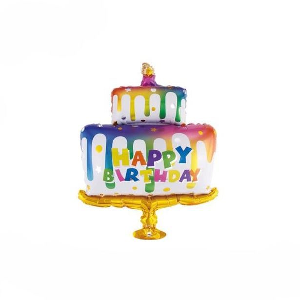 TORO BALÓNEK NAROZENINOVÝ DORT 55X83,5CM FÓLIE_hamashop