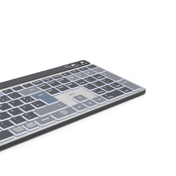 Hama bezdrátová Multi Device klávesnice WK-750, nabíjecí