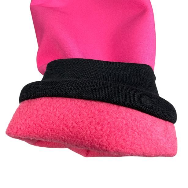 MODADETI Dětské softshellové kalhoty ADELLiNO s fleecem a reflexem růžové