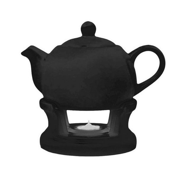 čajník 1,0l+ohř.stojan, Celočerný, BL-T-47