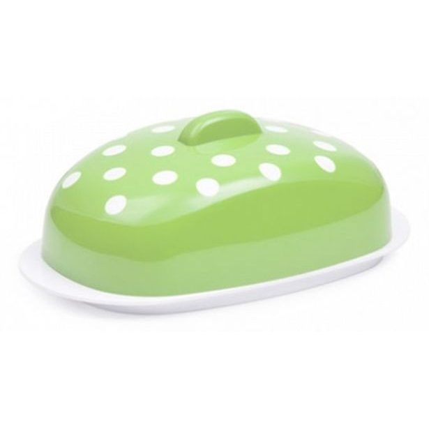 máslenka 19x10,8x7,1cm, MARUSYA sv. zelená, plast