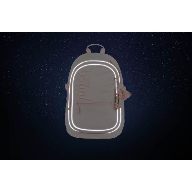 BAAGL Školní batoh Core Creamy