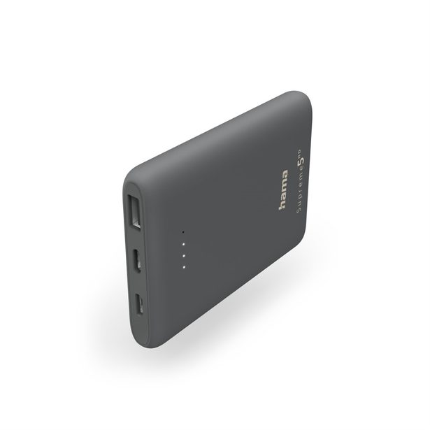 Hama Supreme 5HD, powerbank 5000 mAh, 2,1 A, výstup: USB-C