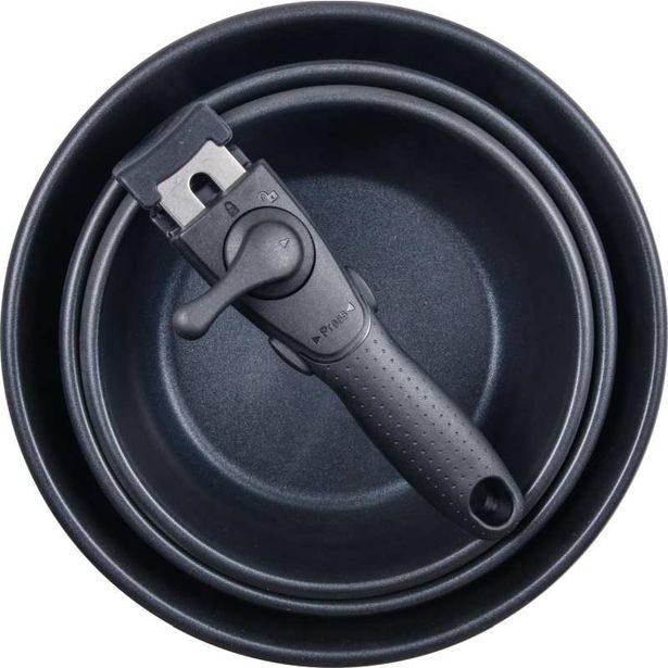 BERGNER Sada pánví nerez s nepřilnavým povrchem Click&Cook 3 ks 18, 20, 24 cm BG-32292-MM