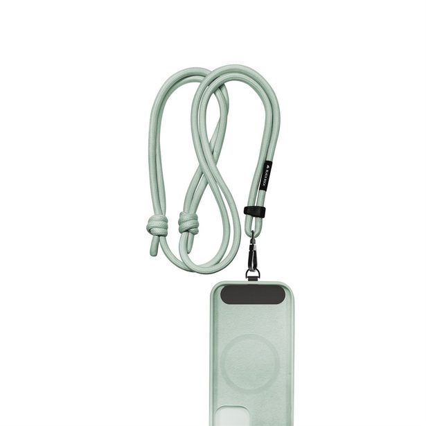 Black Rock Universal Lanyard, šňůrka na mobil, s karabinkou, 30-60 cm, šalvějově zelená