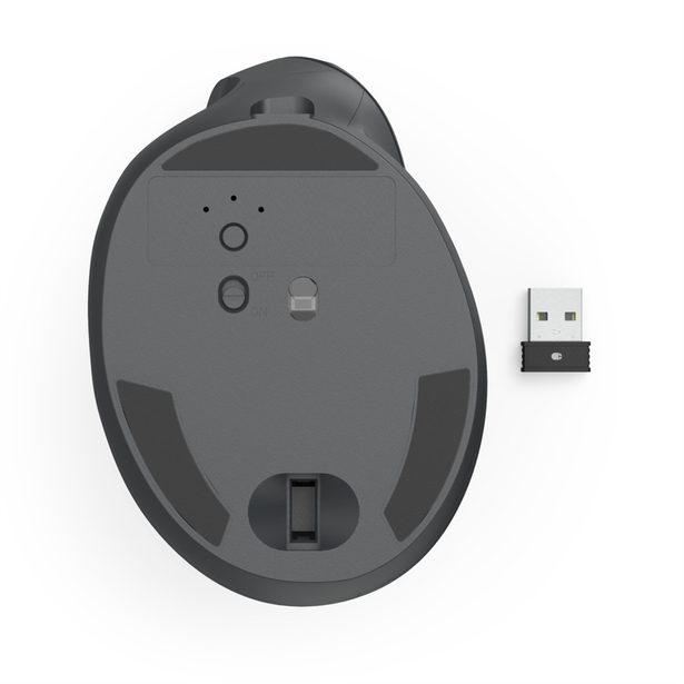 Hama vertikální ergonomická bezdrátová myš EWM-600L, pro leváky, nabíjecí, Multi Device