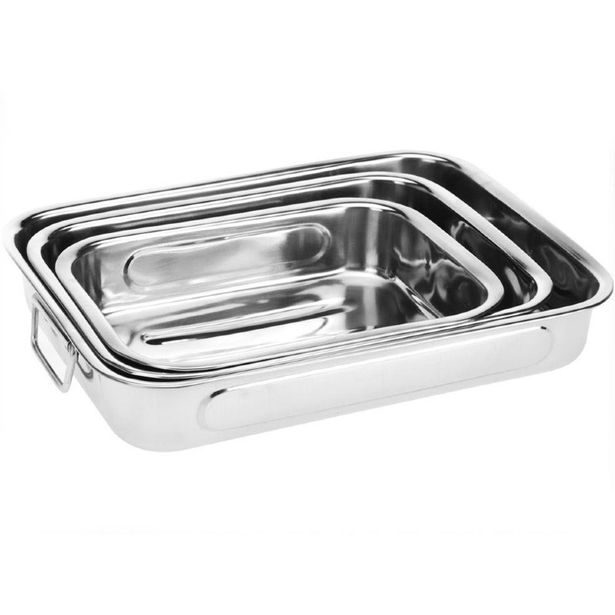 EXCELLENT HOUSEWARE Pekáč do trouby nerezový sada 3 ks KO-A12402130