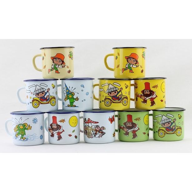 hrnek d 8cm VEČERNÍČKY 0,37l, dětský, smalt