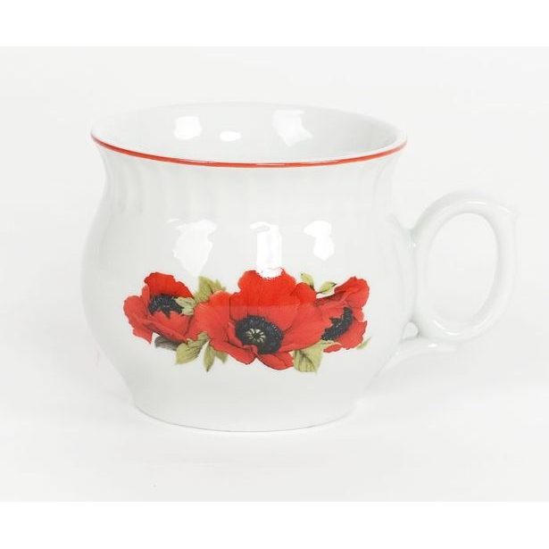 hrnek 290ml DARUME-VLČÍ MÁKY, čes.porcelán