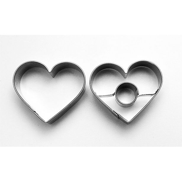 vykr.NR 0582 Srdce m., 4,1cm, 2ks /b.SKIN/