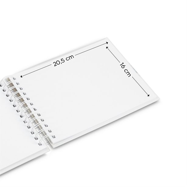 Hama album klasické spirálové FINE ART 24x17 cm, 50 stran, bílá, bílé listy