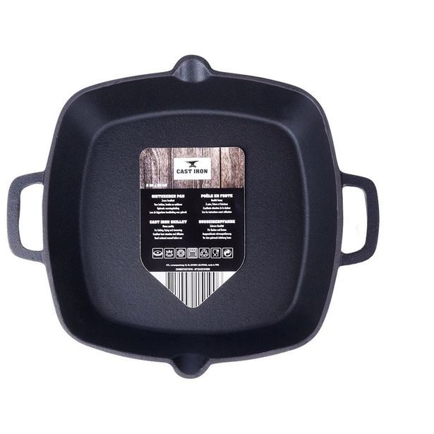 HIT Litinová pánev do trouby i na gril 25 x 25 cm HT-23460374