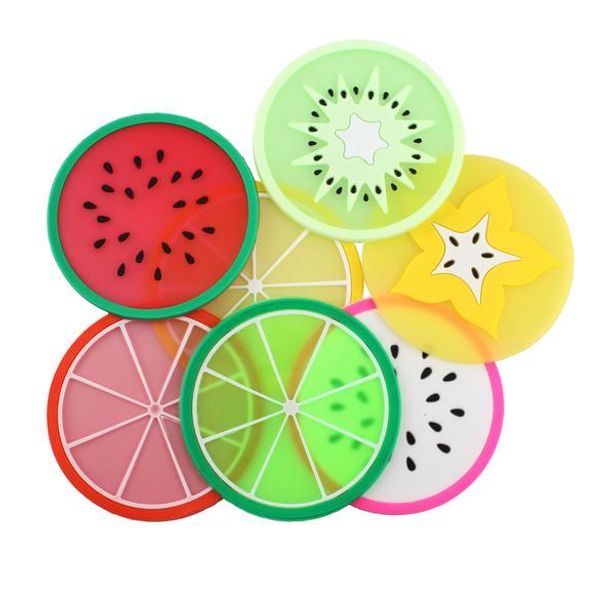 TORO PODLOŽKA POD HRNEK, 7XVZOR OVOCE 8,5X8,5CM PVC_hamashop