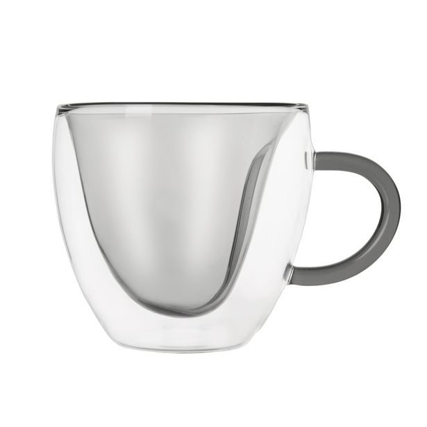 Dvoustěnný hrnek DOUBLE srdce 0,33 l 2 ks